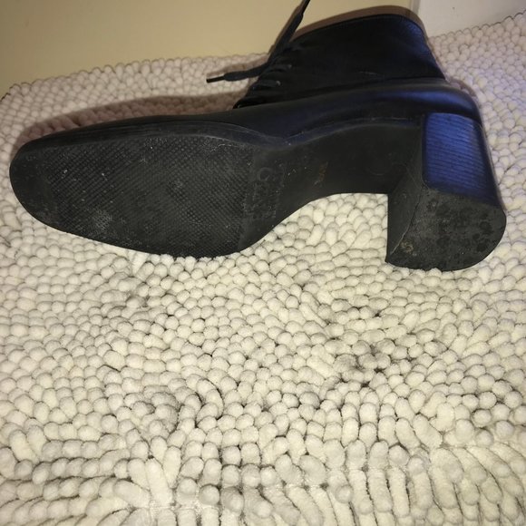 Diba leather lace up heeled booties 6.5 - Picture 14 of 14